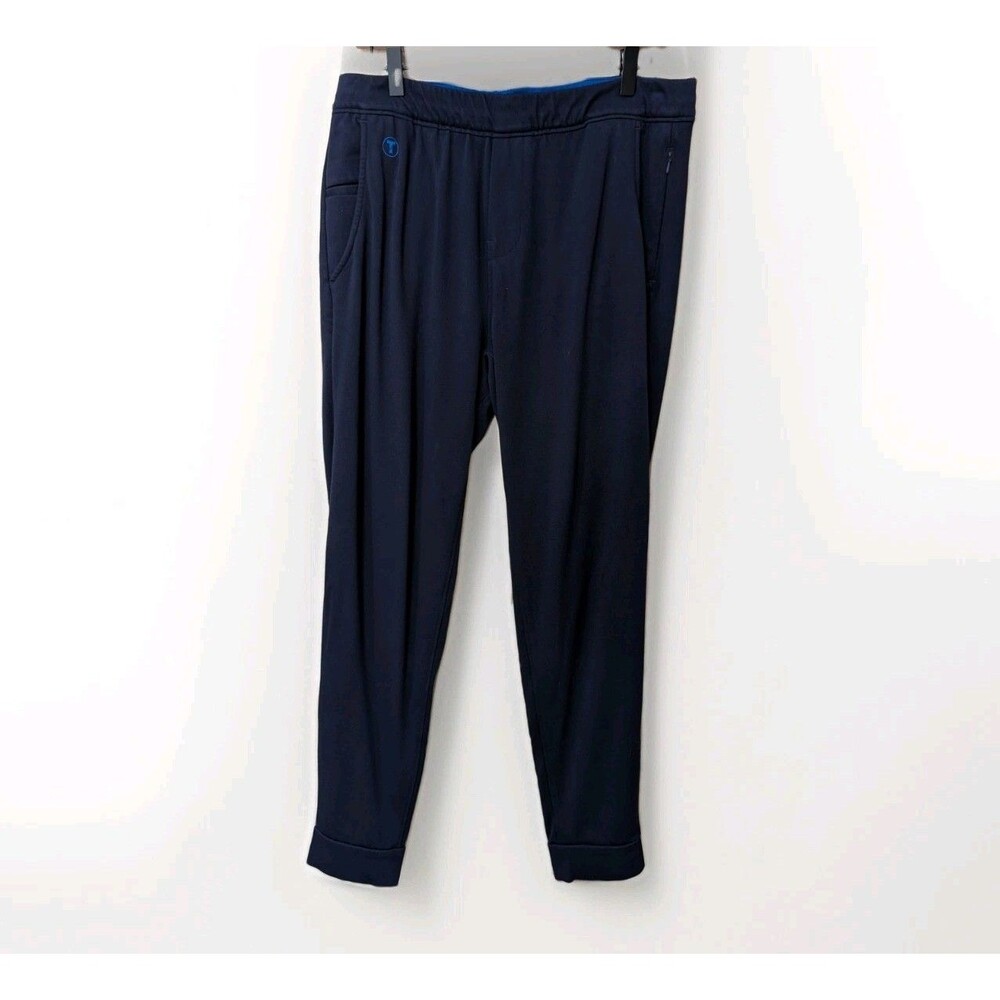 Twillory Athlounger Pants Mens L Blue Performance Jogger Athleisure Stretch